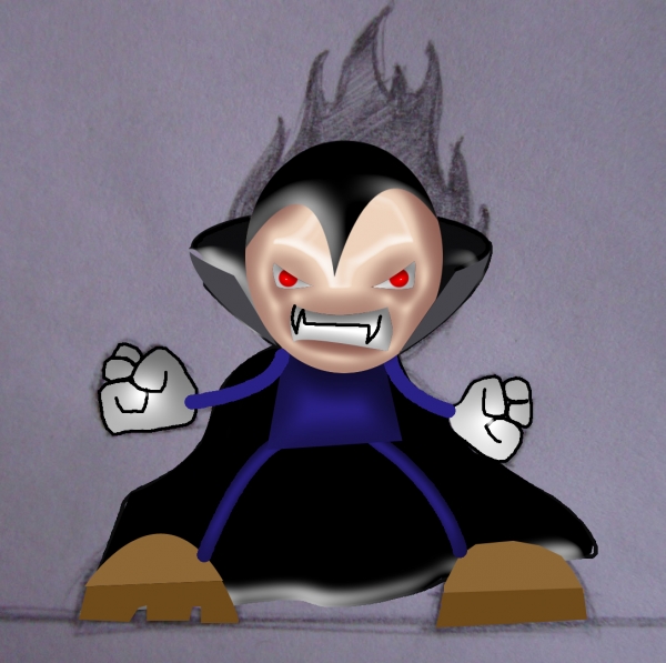 Creation of transilvania mascot: Step 7